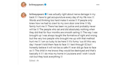 britney spears instagram post